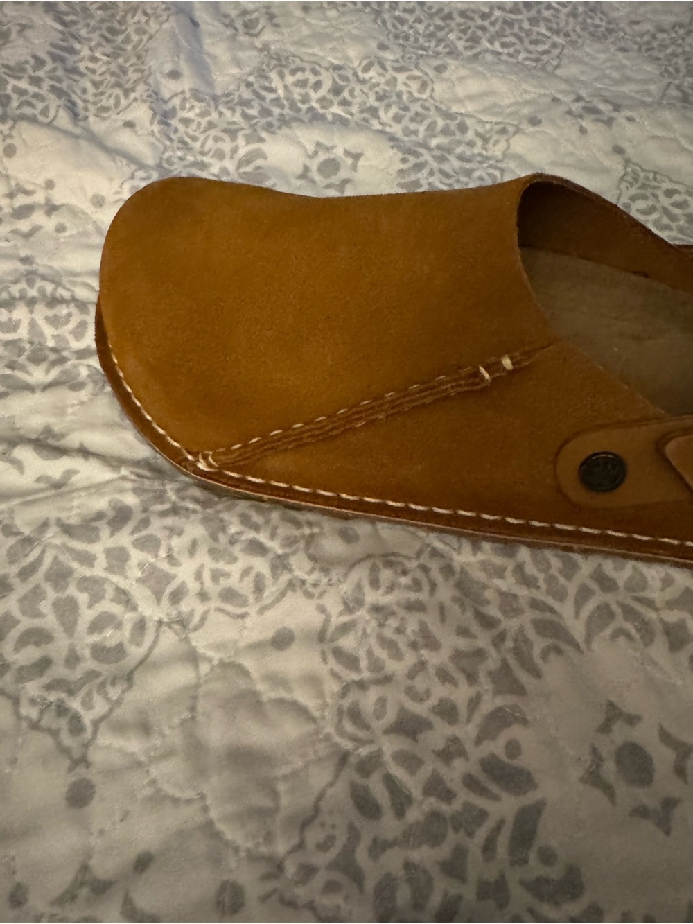 Birkenstock Men's Lutry Premium 365 Suede Slip On Clogs, Size 10 US, Mink(Rust)